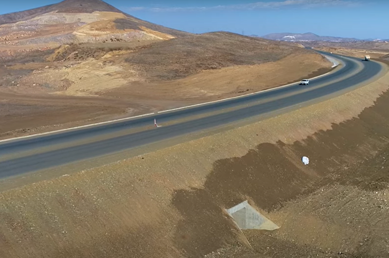 Füzuli-Hadrut avtomobil yolunun tikintisi